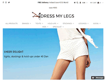 Tablet Screenshot of dressmylegs.ie